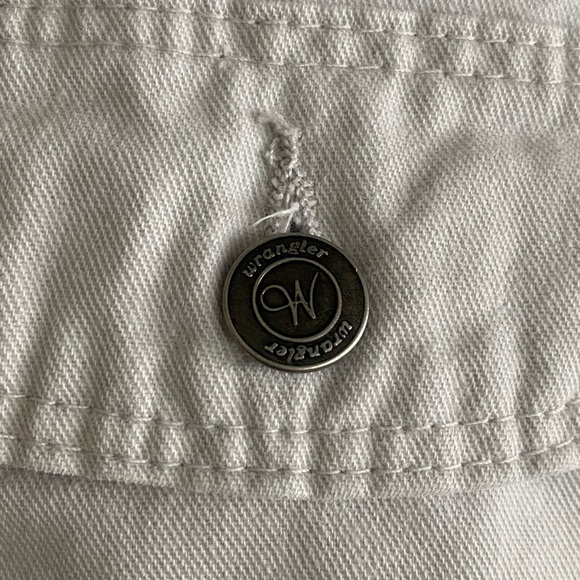 Vintage Wrangler Women Tan Cream Khaki Hi-Rise Mom Chino Shorts No Size Tag - Picture 9 of 12